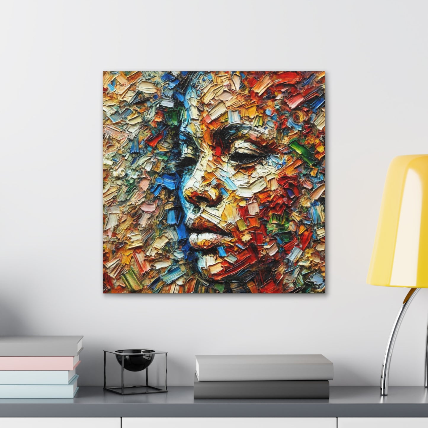 Art Print, African Women "In Abstraction," Black Roots, Oil Finish, Unity, One Love, Abstract, Canvas Gallery Wrap