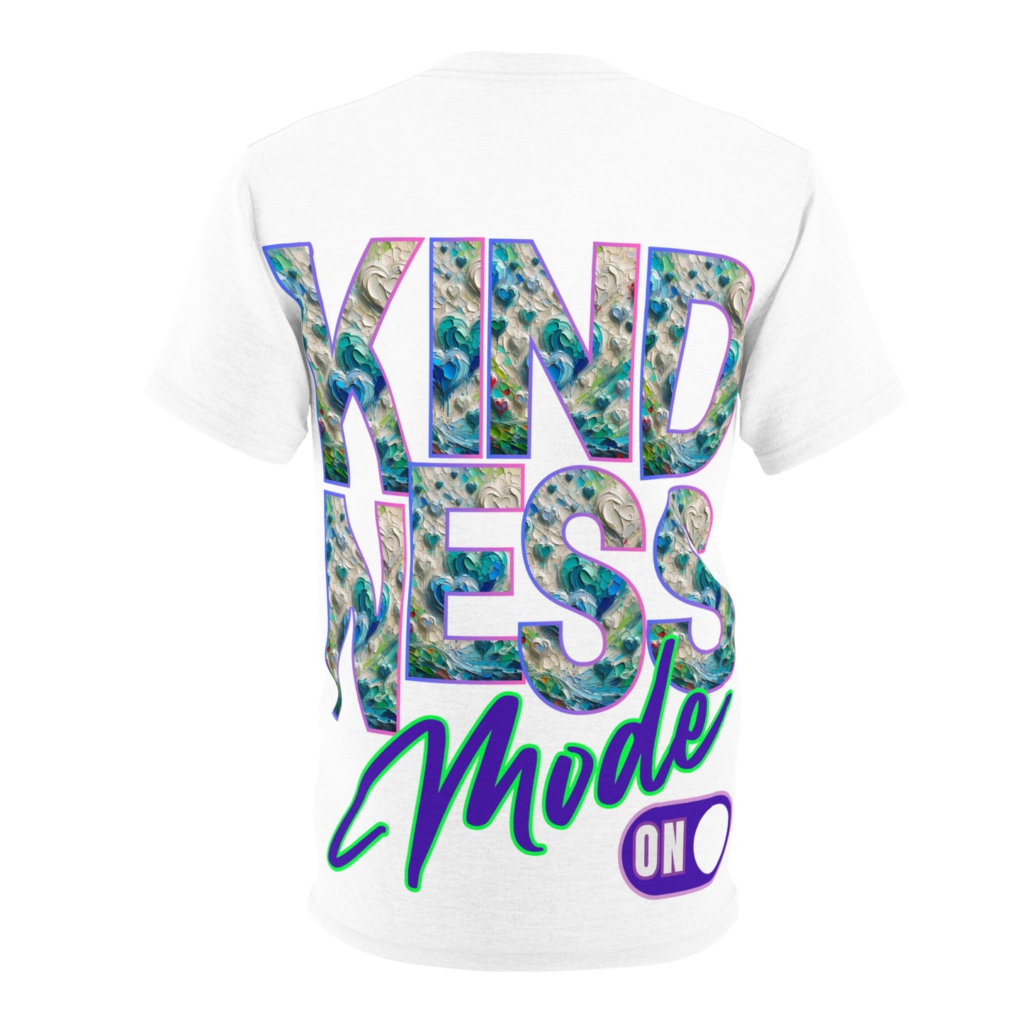 Unisex Cut & Sew Tee (AOP), "Kindness Mode On"