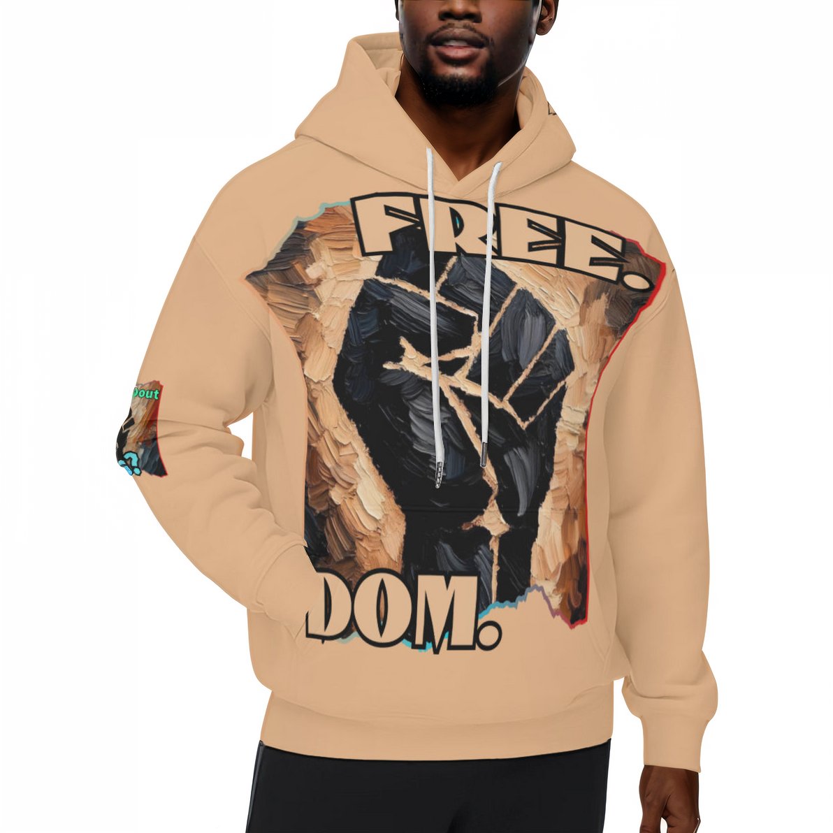 Men’s Plush Fleece Lined Hoodie "Freedom"