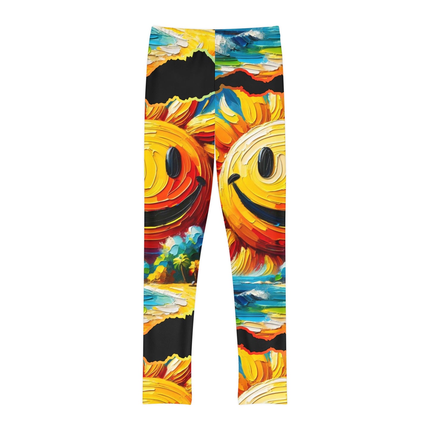 Youth Full-Length Leggings (AOP) Happiness