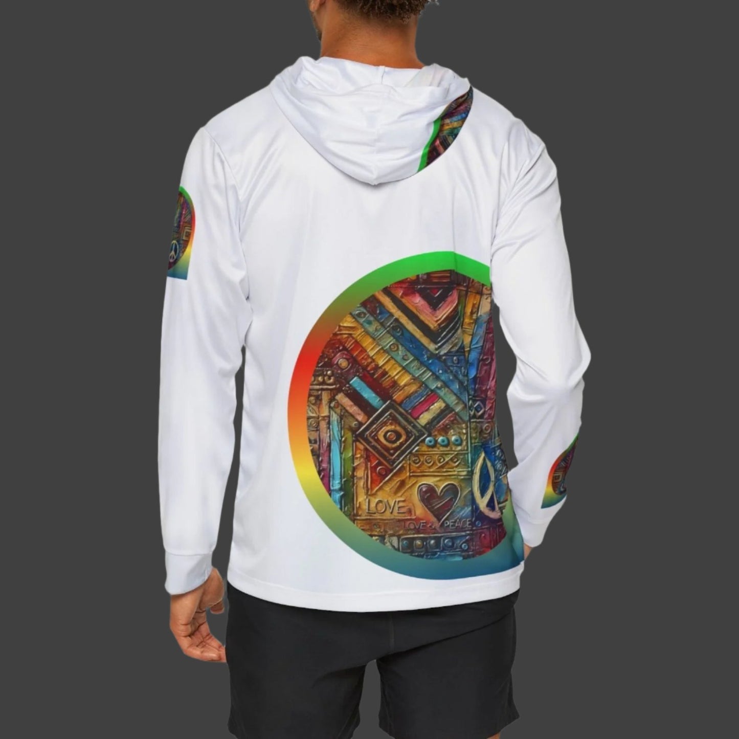 Men's Sports Warmup Hoodie (African Abstract Print)