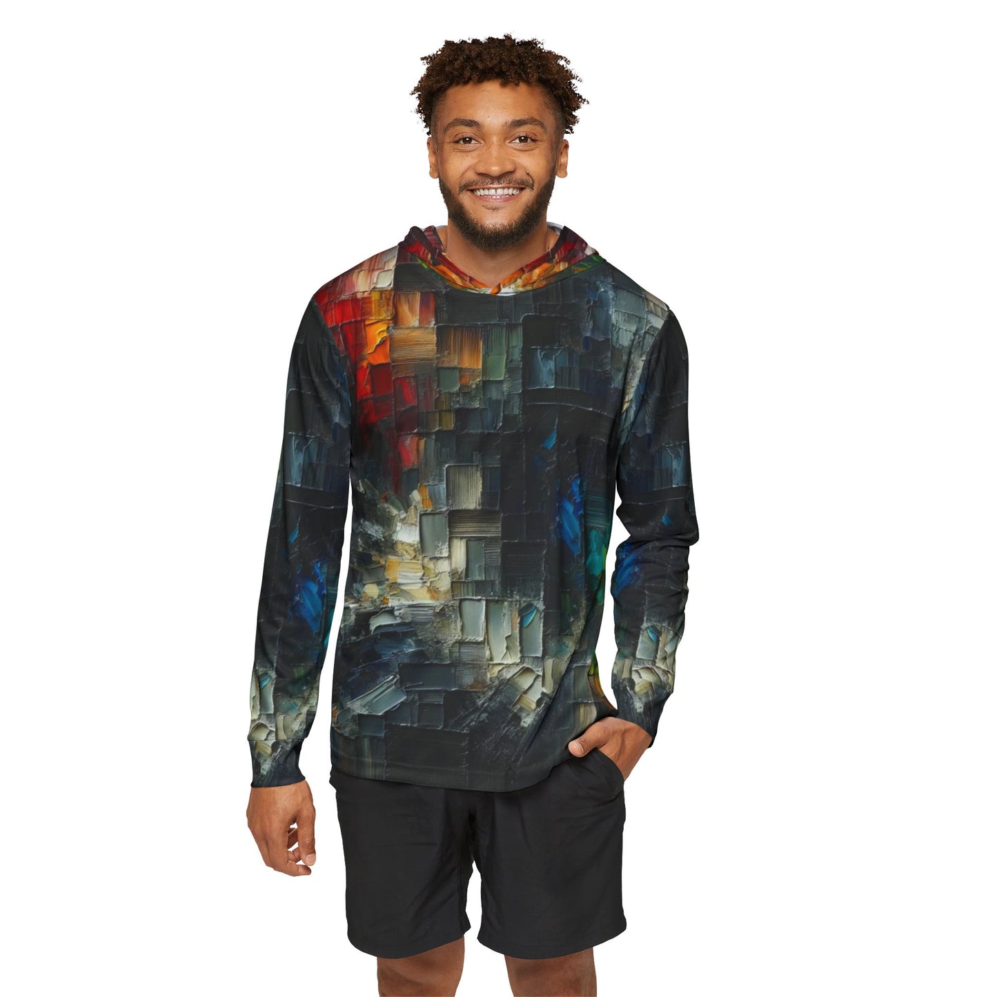 Men's Sports Warmup Hoodie (AOP), Abstract Print