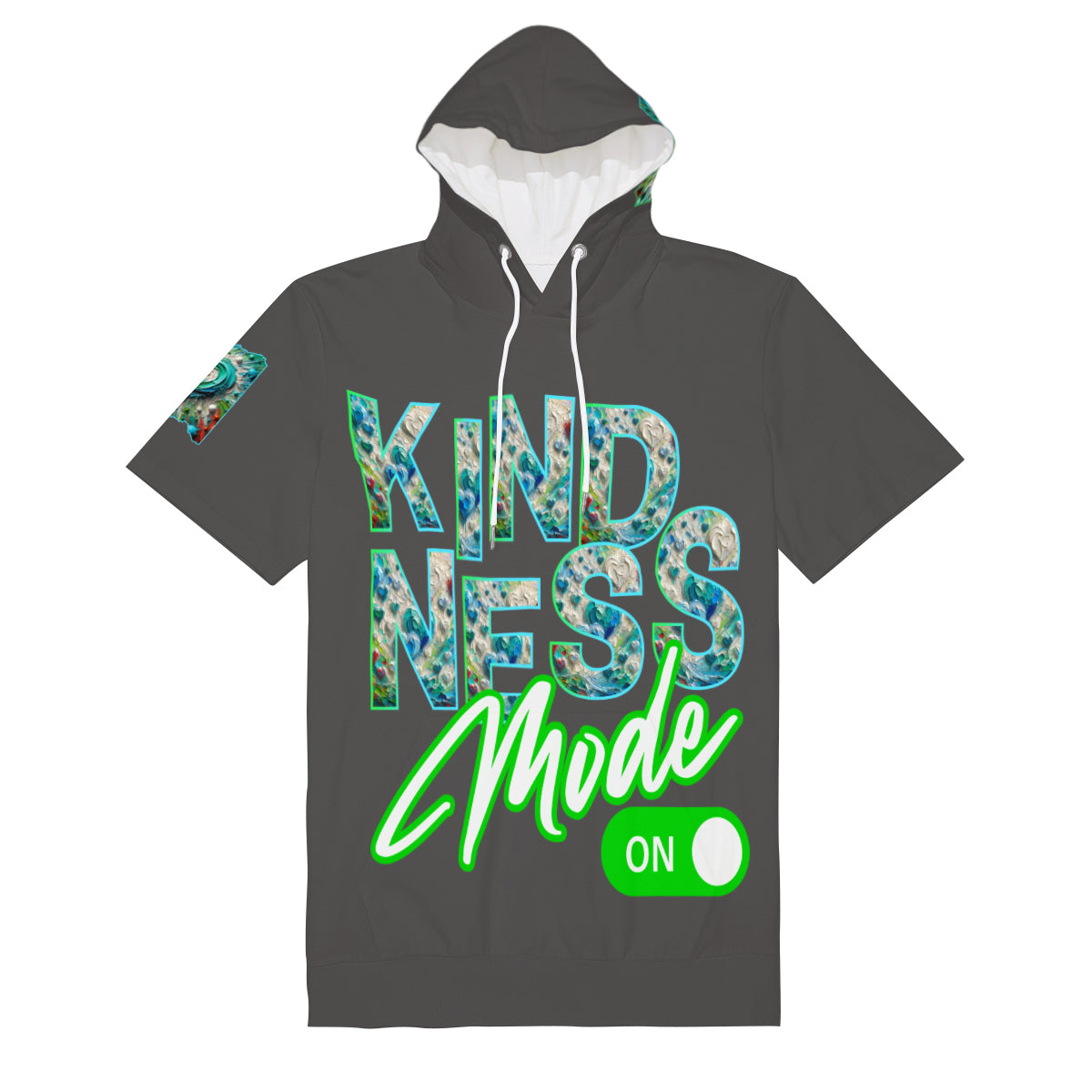 Men’s Cotton Hooded T-Shirt "Kindness Mode: On"