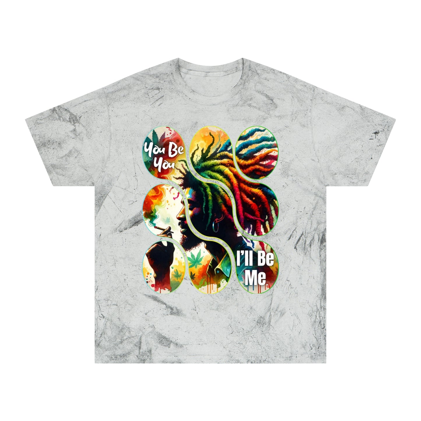 Unisex Color Blast T-Shirt "You Be You, I'll Be Me" World Unity, Anti-Racism, One Love, Inclusion Diversity, Immigrant Outsiders, Togetherness, FashionWithPurpose, Conscious Clothing, Cultural Identity, Black Inspiration Empowerment