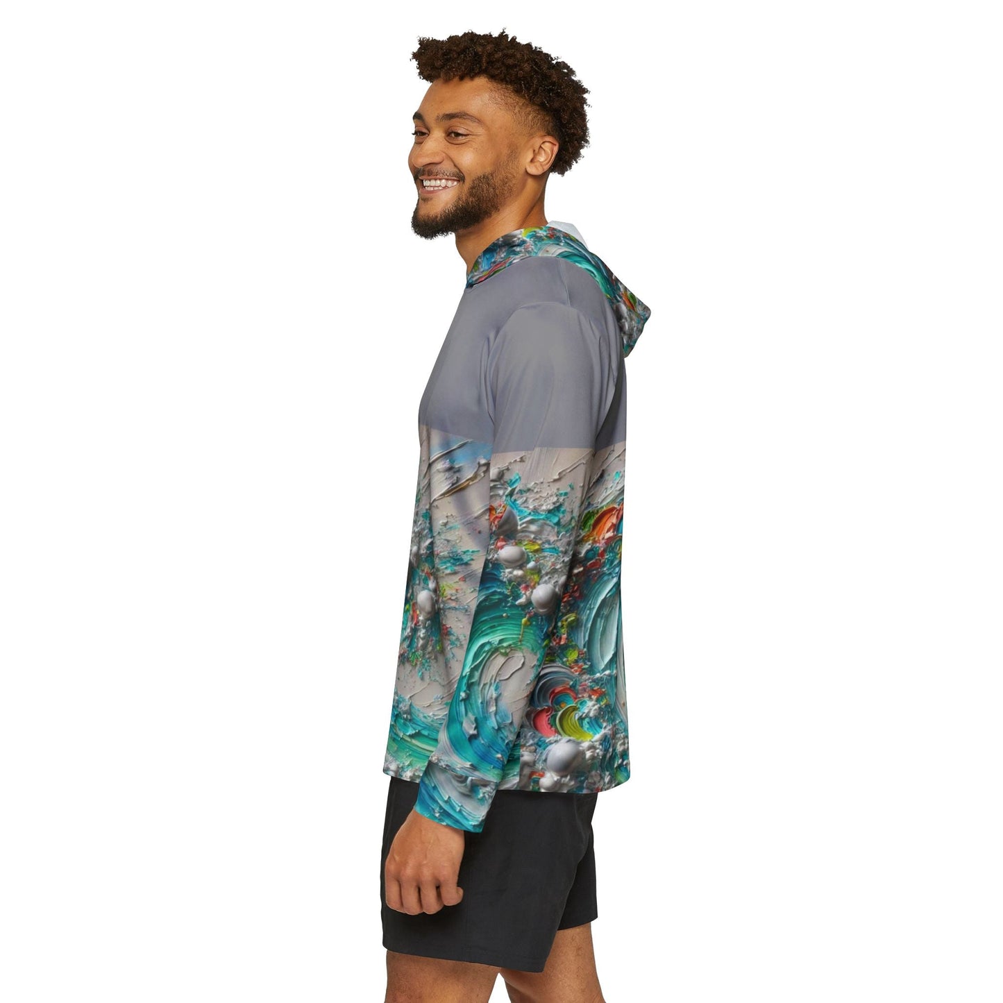 Men's Sports Warmup Hoodie (AOP), Abstract Paint Print