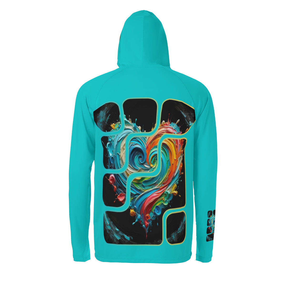 Men's Sun Protection Long Sleeve Hoodie | "Love Print"