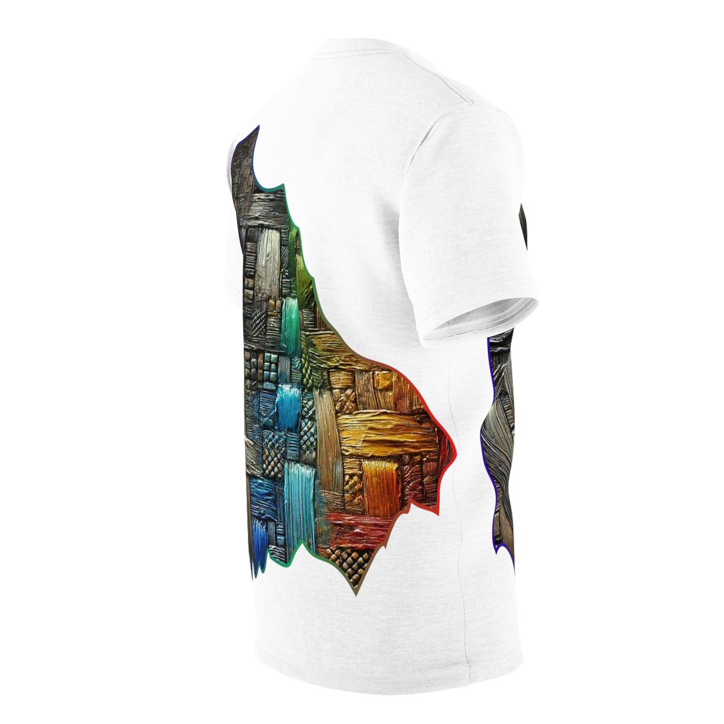 Unisex Cut & Sew Tee (AOP), Abstract Print