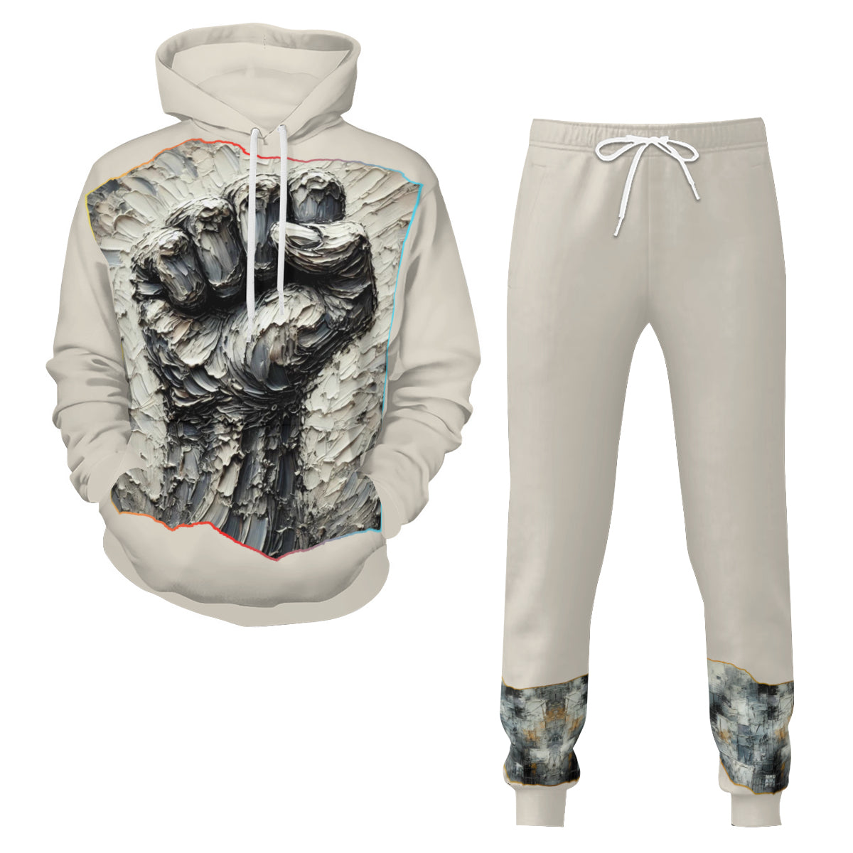 Men's Adult Hoodie Set with Double-Layer Hood "Power"