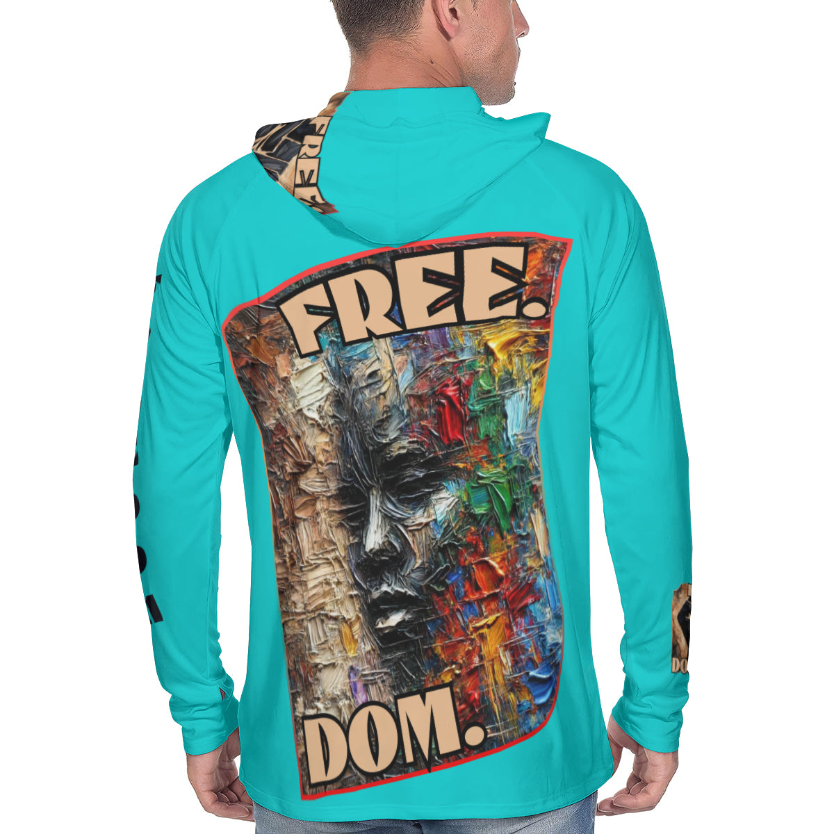 Men's Sun Protection Long Sleeve Hoodie | "Free.Dom."