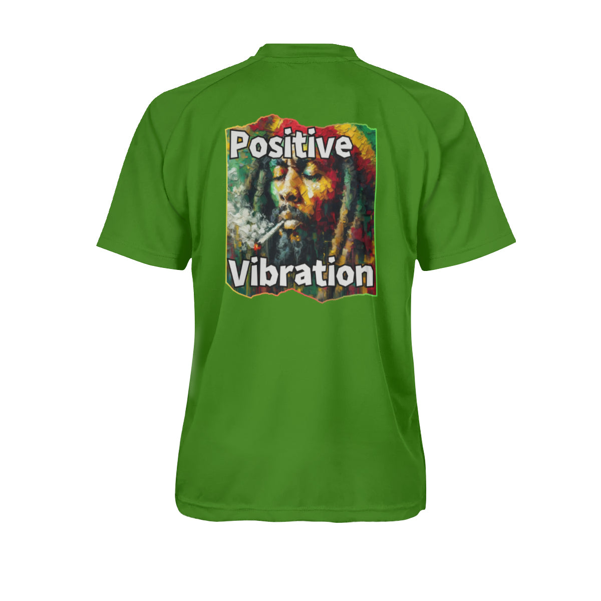 Men's V-Neck Polyester T-Shirt "Positive Vibration"