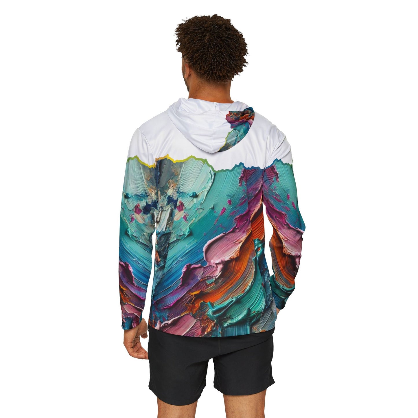 Men's Sports Warmup Hoodie (AOP), Abstract Paint Print