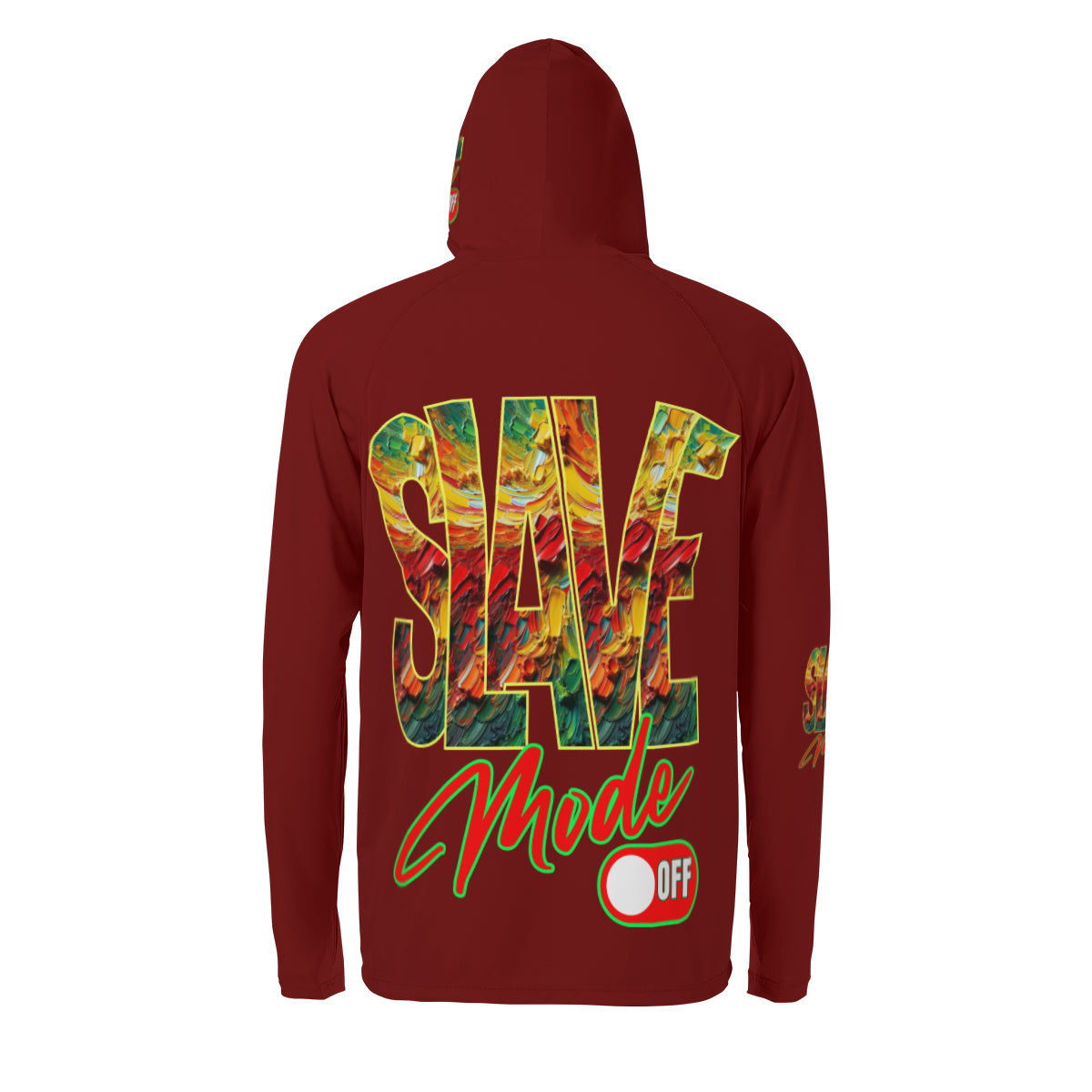 Men's Sun Protection Long Sleeve Hoodie | "Slave Mode: Off"