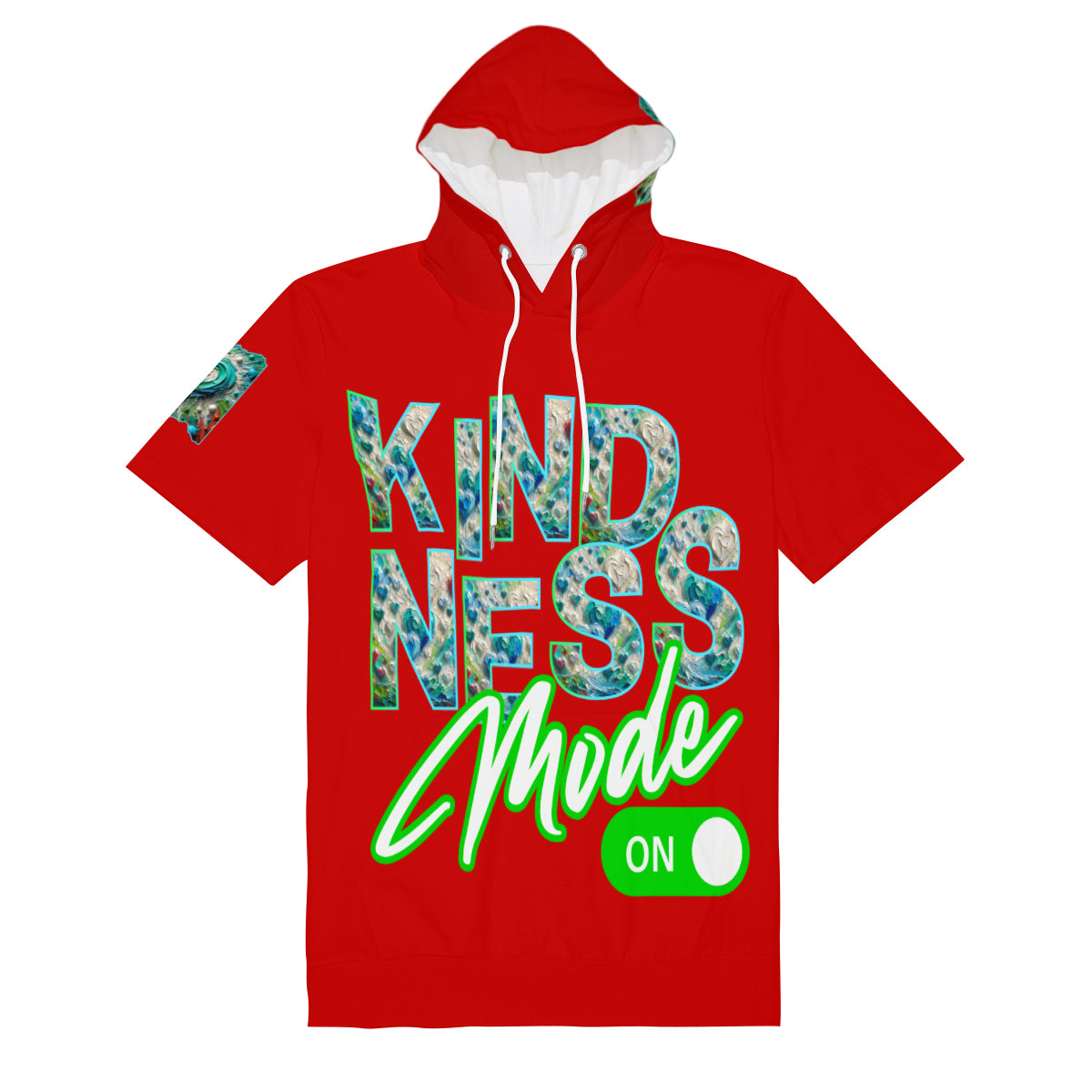 Men’s Cotton Hooded T-Shirt "Kindness Mode: On"