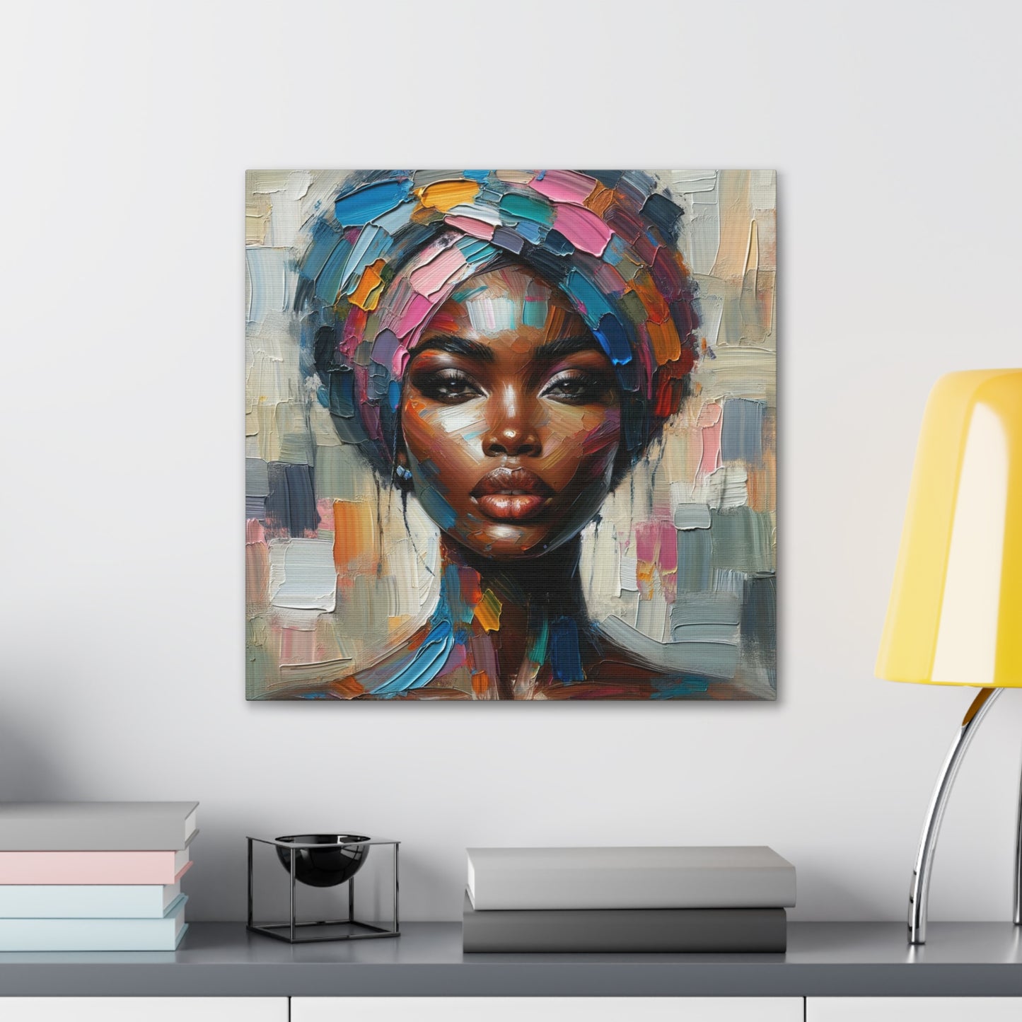 Art Print of Afro-Caribbean Woman, Oil Finish, West Indian Ethnicity, Cultural, Heritage, Art, Black Woman, Canvas Gallery Wraps