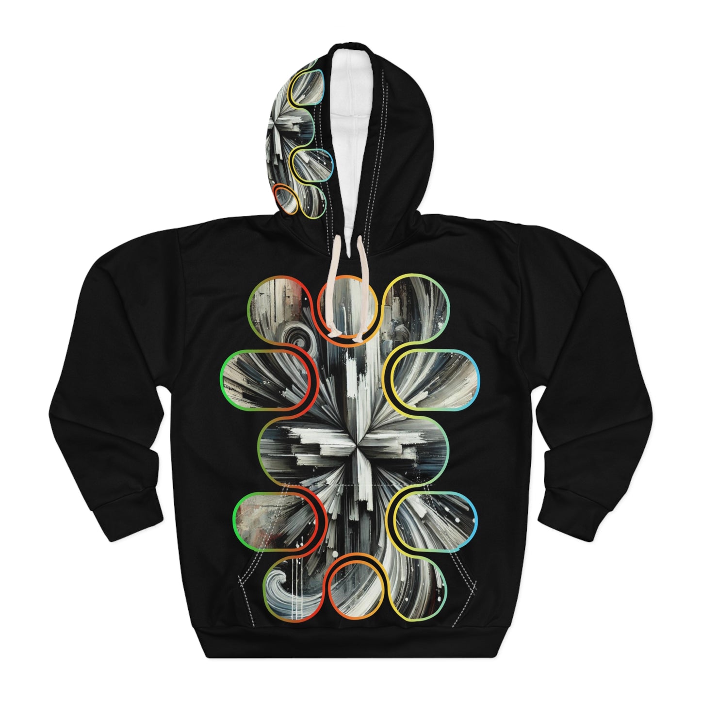 Unisex Pullover Hoodie (AOP) Abstract 3