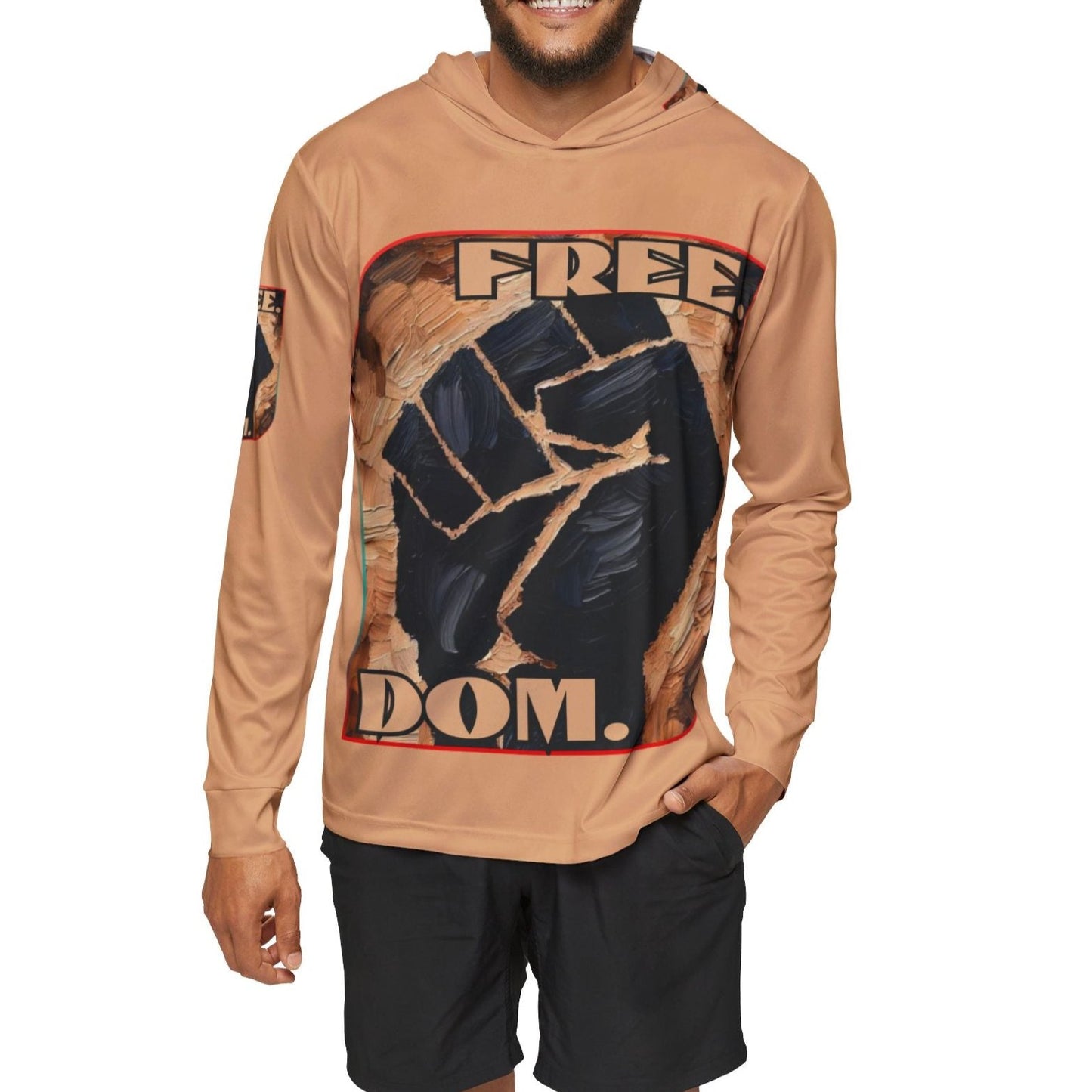 Men's Sports Warmup Hoodie "FREE.DOM."