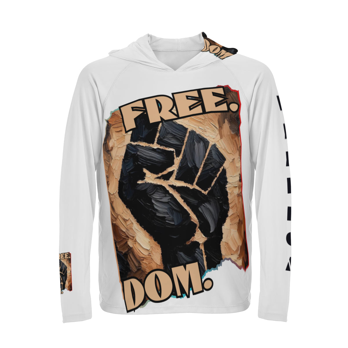 Men's Sun Protection Long Sleeve Hoodie | "Free.Dom."