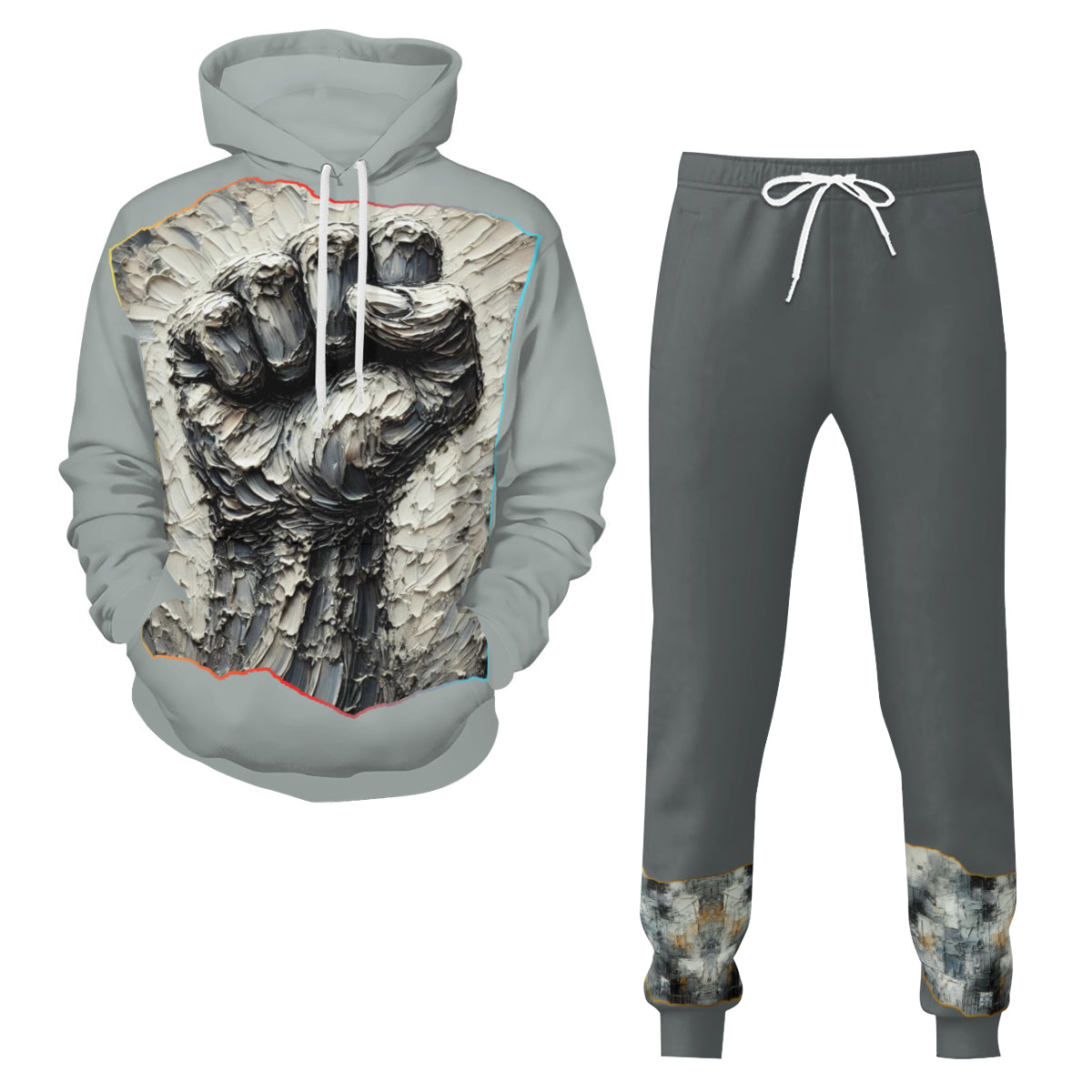 Men's Adult Hoodie Set with Double-Layer Hood "Power"