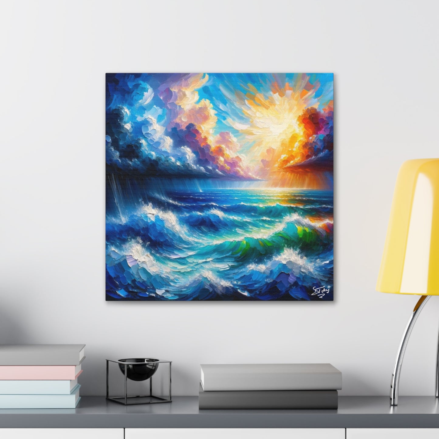 Art Print of Atlantic Ocean, Tobago, West Indian Art, Canvas Gallery Wraps