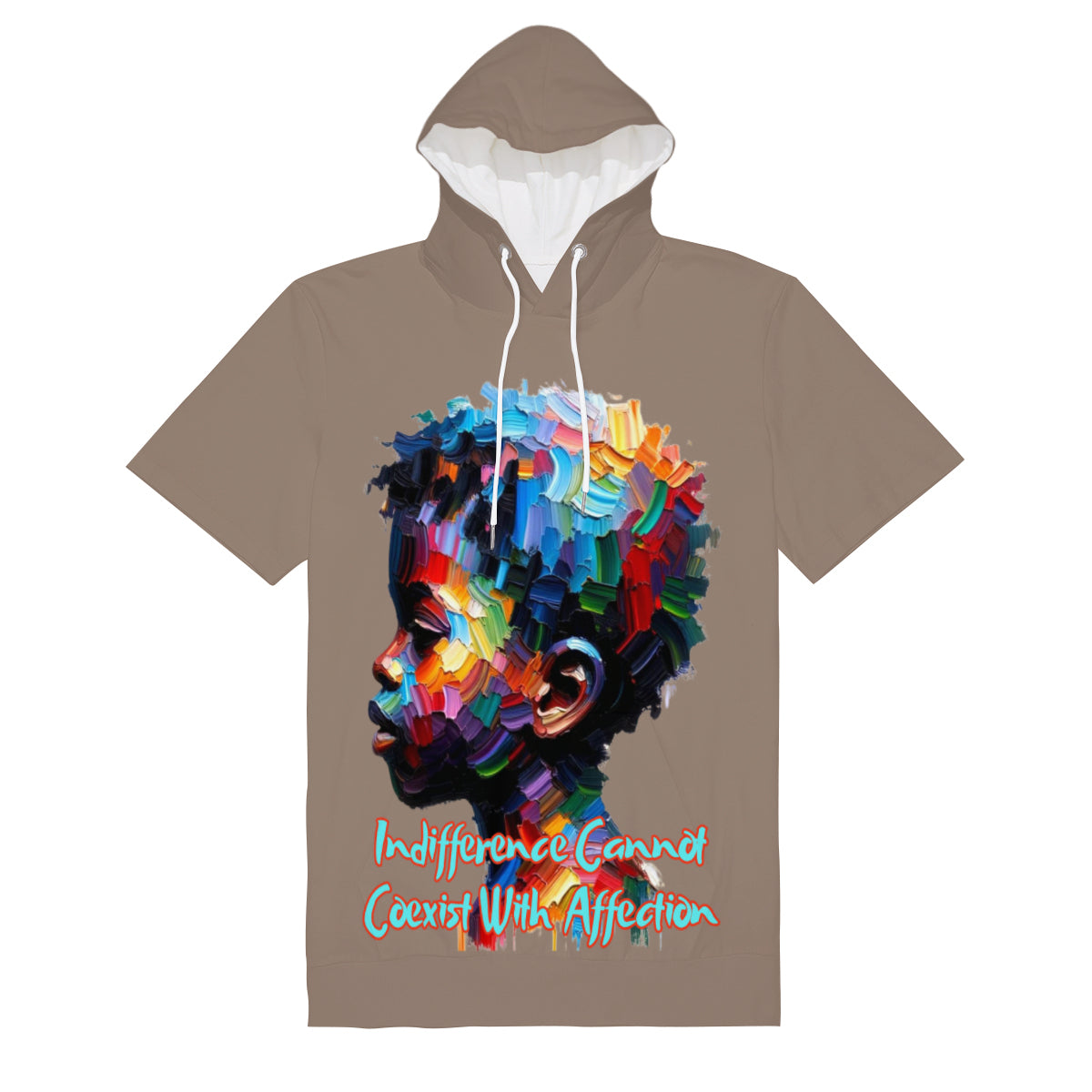 Men’s Cotton Hooded T-Shirt "What About Us"