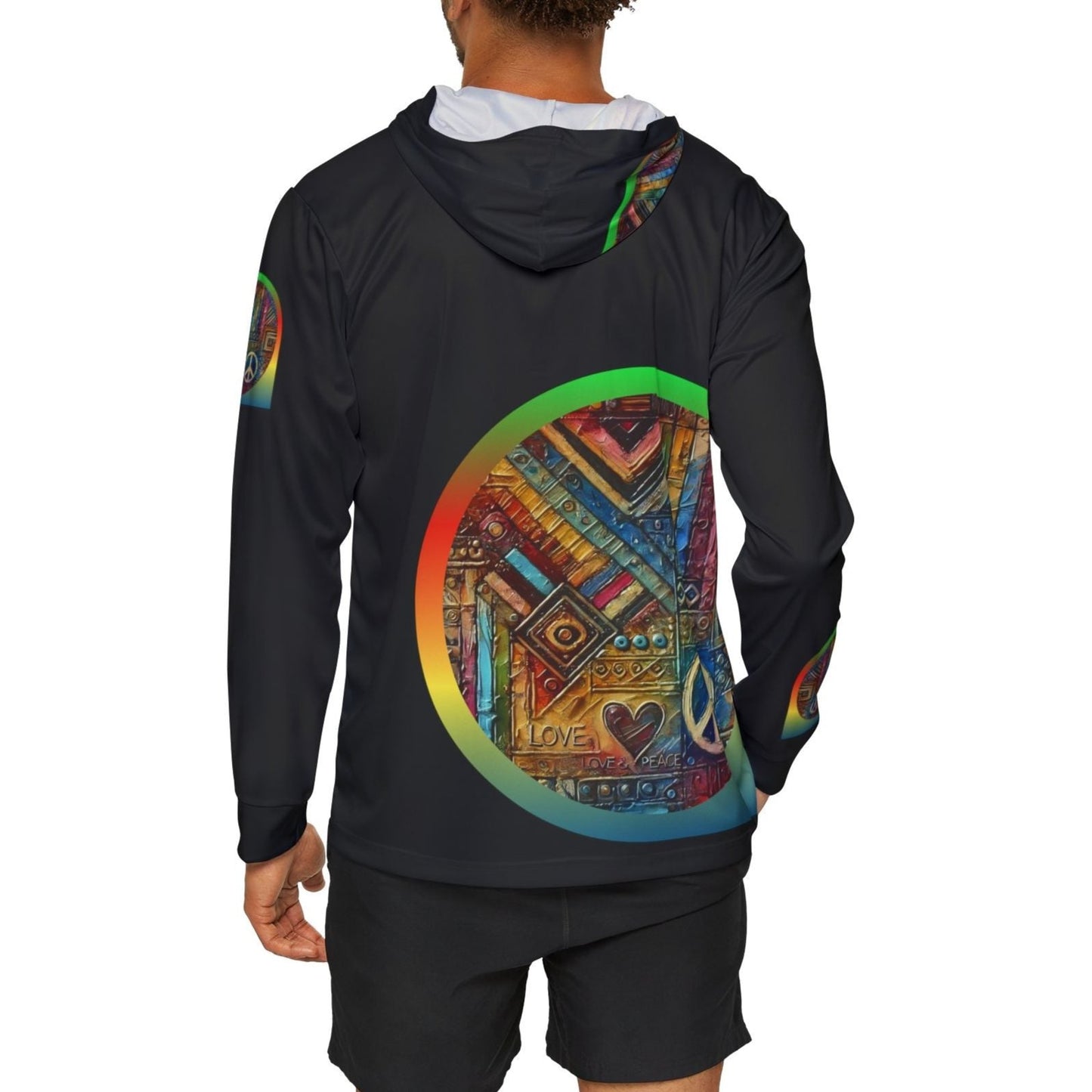 Men's Sports Warmup Hoodie (African Abstract Print)