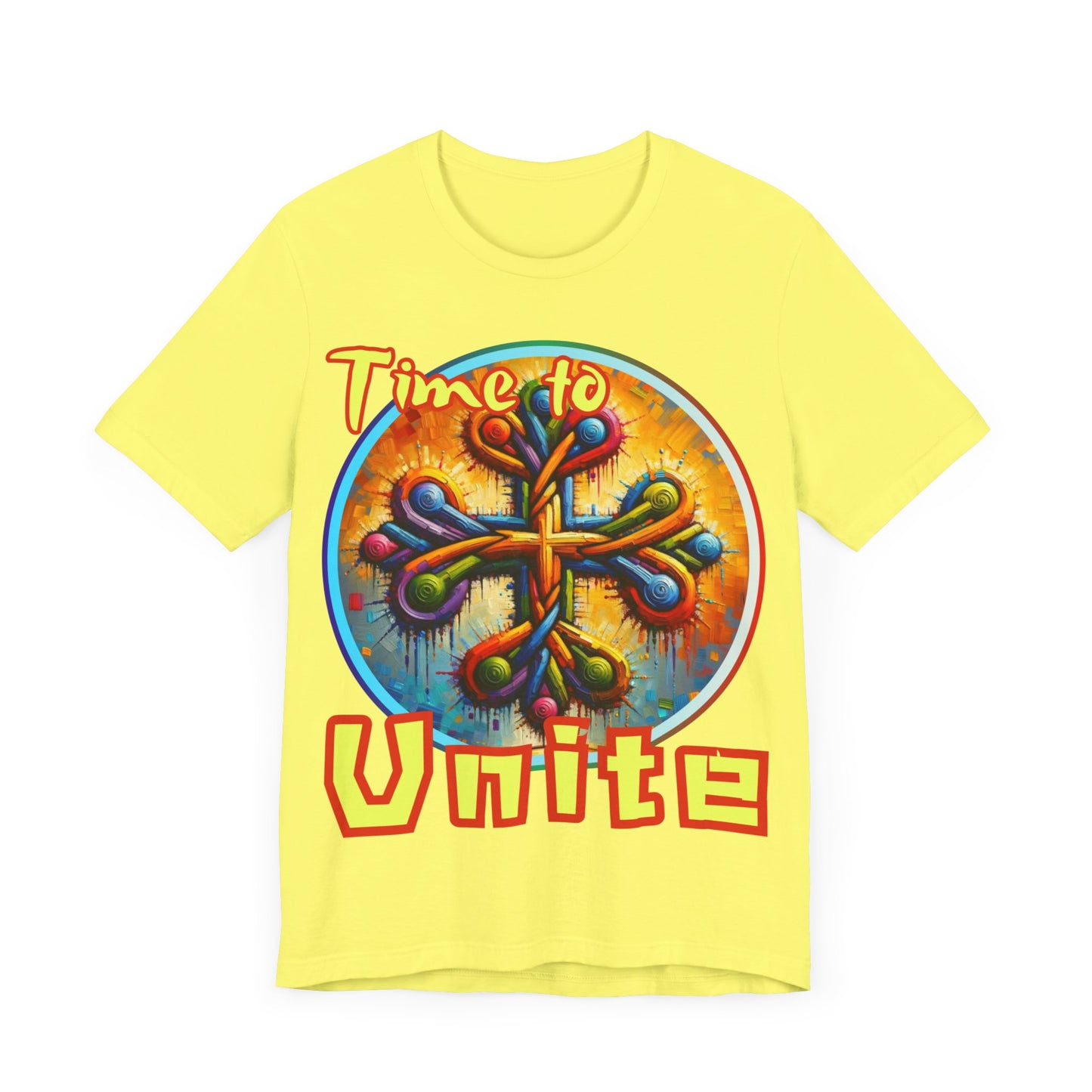 Unisex Jersey Short Sleeve Tee, "Time to Unite" Self-Awareness, Unity, Inclusion, Anti-Racism, One Love, Inclusion, DEI, Diversity