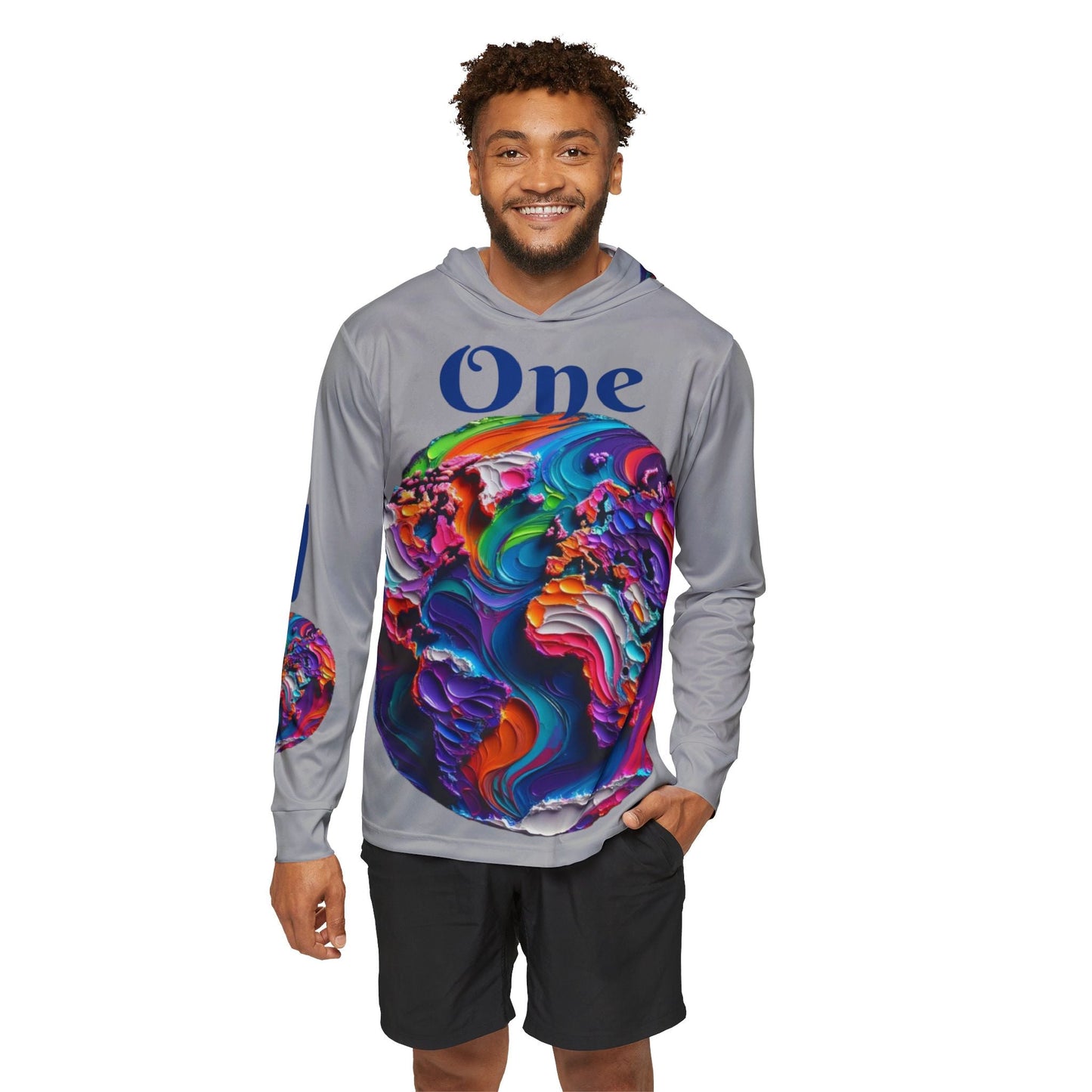 Men's Sports Warmup Hoodie (AOP), "One World"