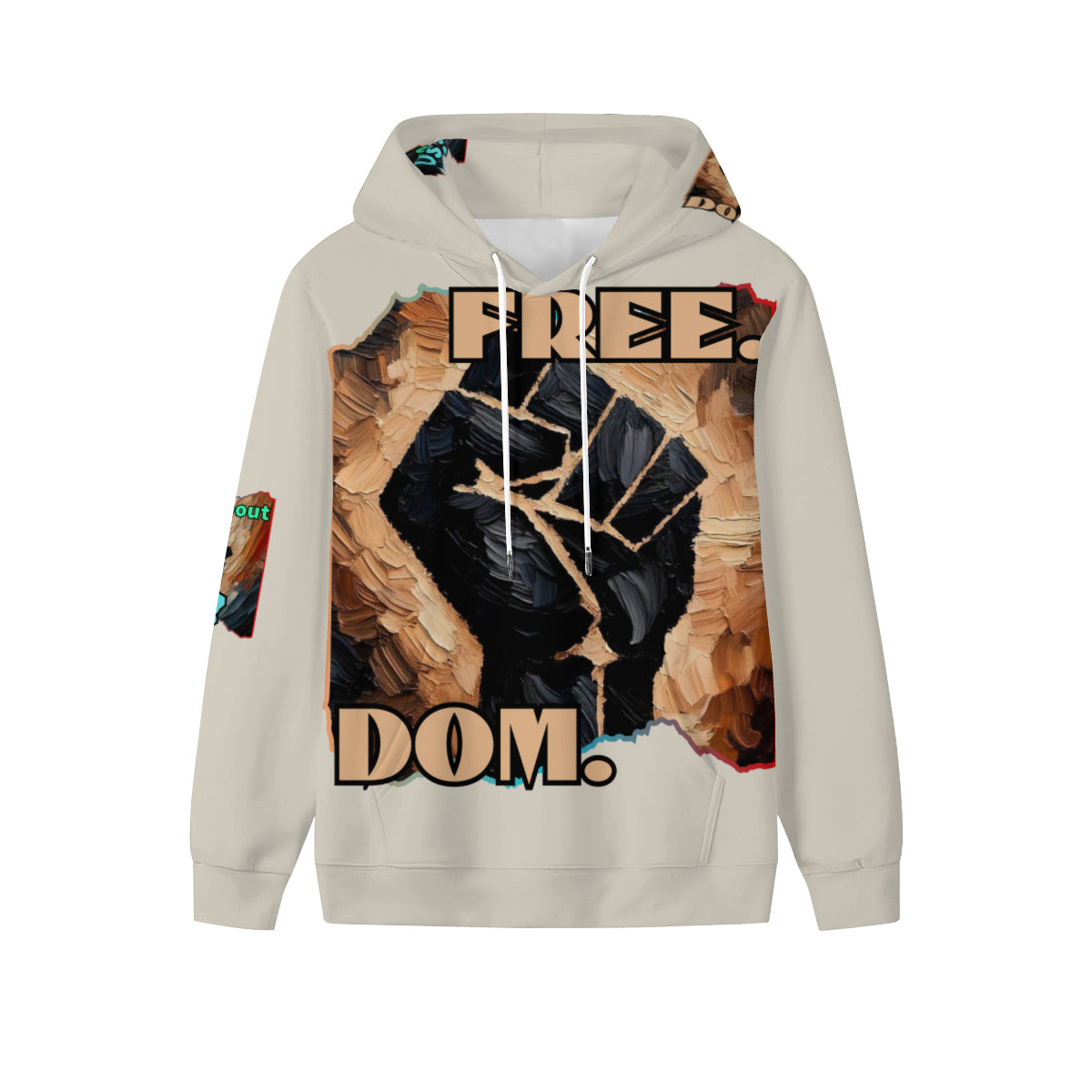 Men’s Plush Fleece Lined Hoodie "Freedom"