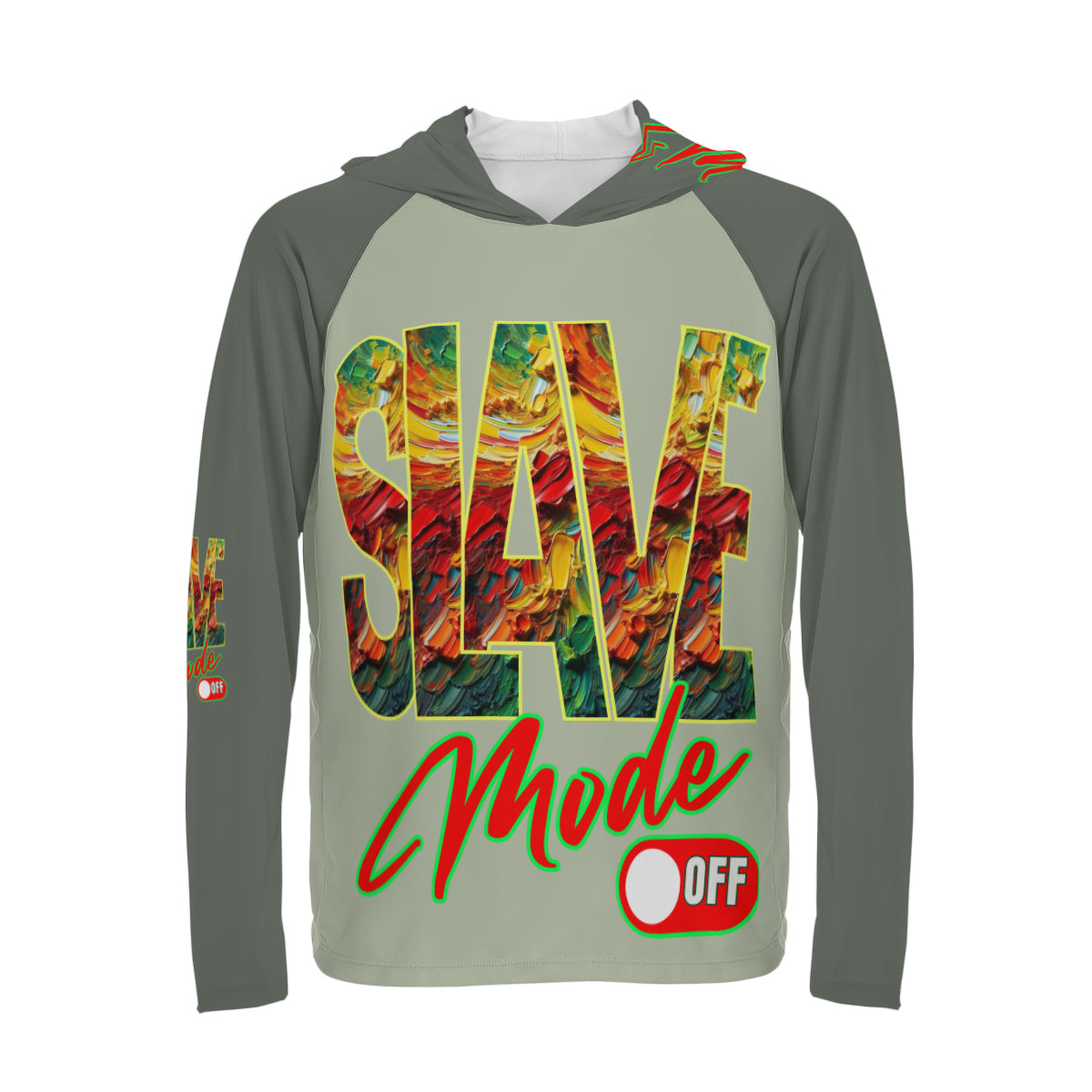 Men's Sun Protection Long Sleeve Hoodie | "Slave Mode: Off"