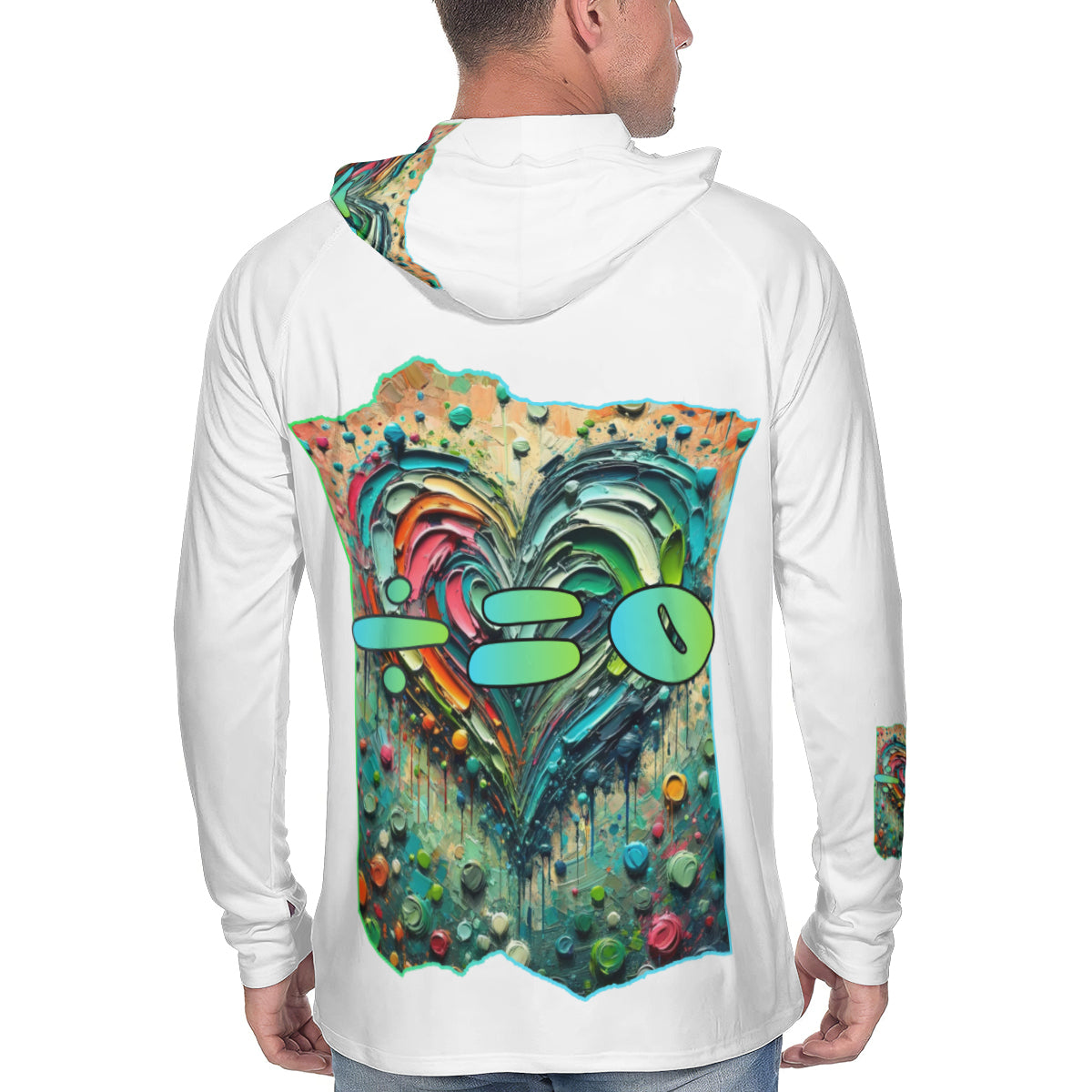 Men's Sun Protection Long Sleeve Hoodie | "Human DNA is 99.9% the Same"