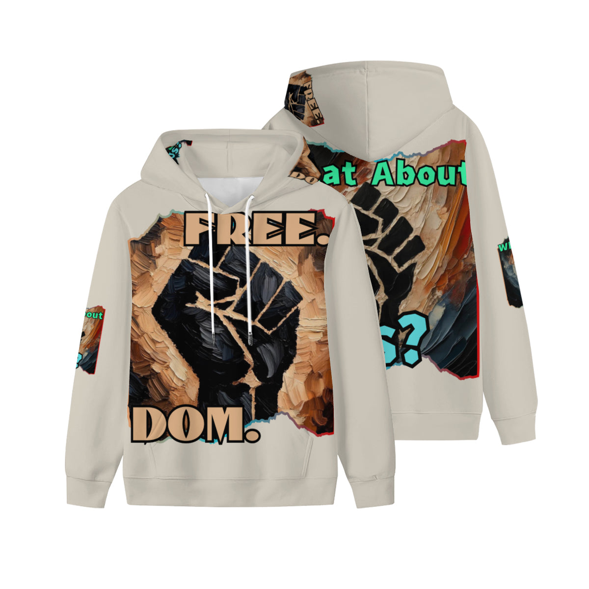 Men’s Plush Fleece Lined Hoodie "Freedom"