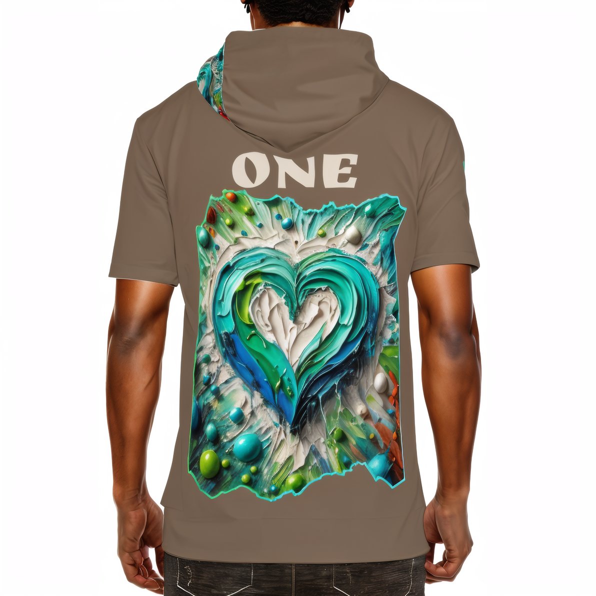 Men’s Cotton Hooded T-Shirt "Kindness Mode: On"