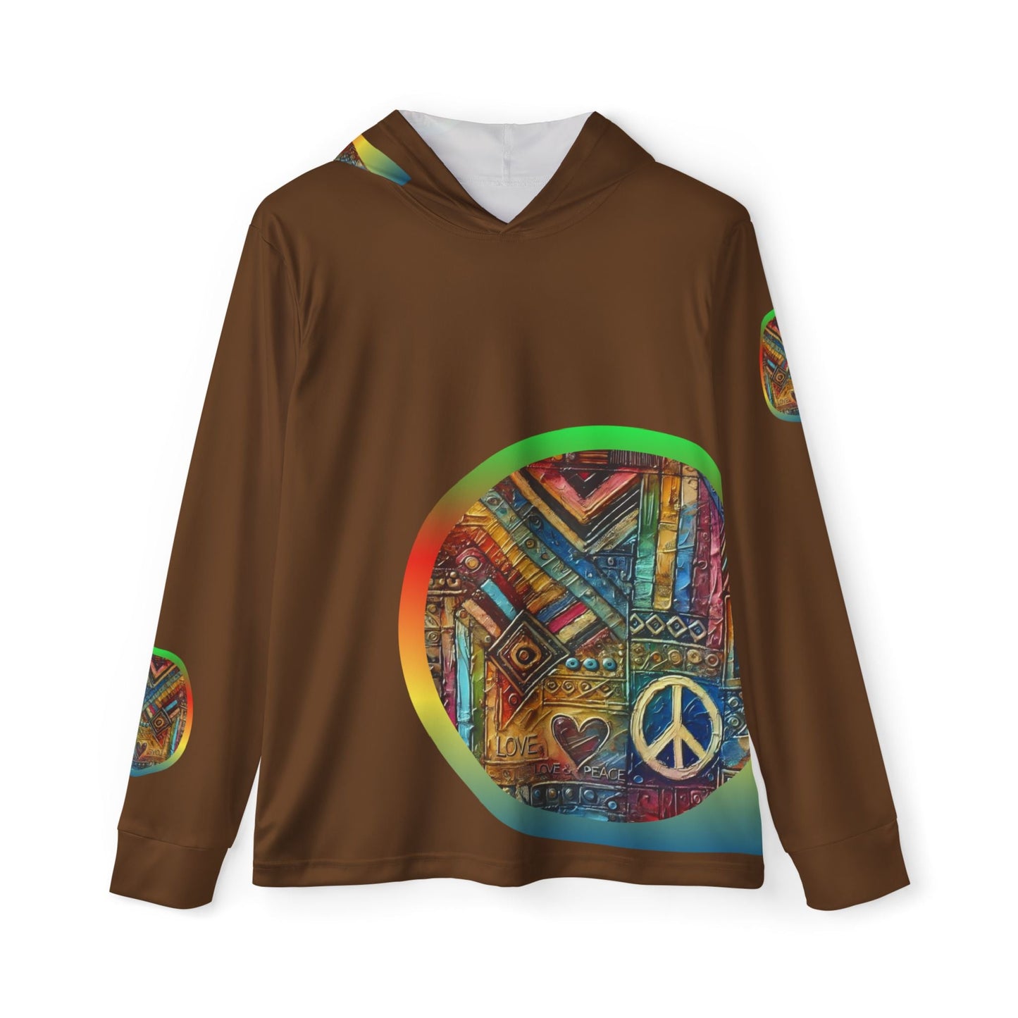 Men's Sports Warmup Hoodie (African Abstract Print)