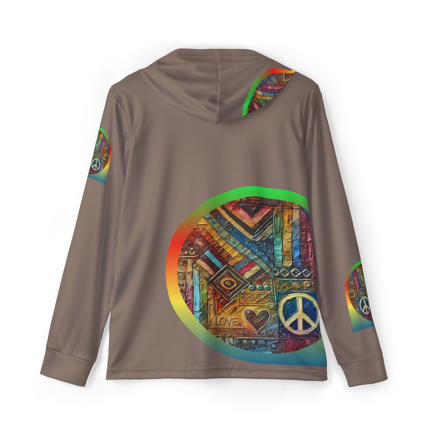 Men's Sports Warmup Hoodie (African Abstract Print)