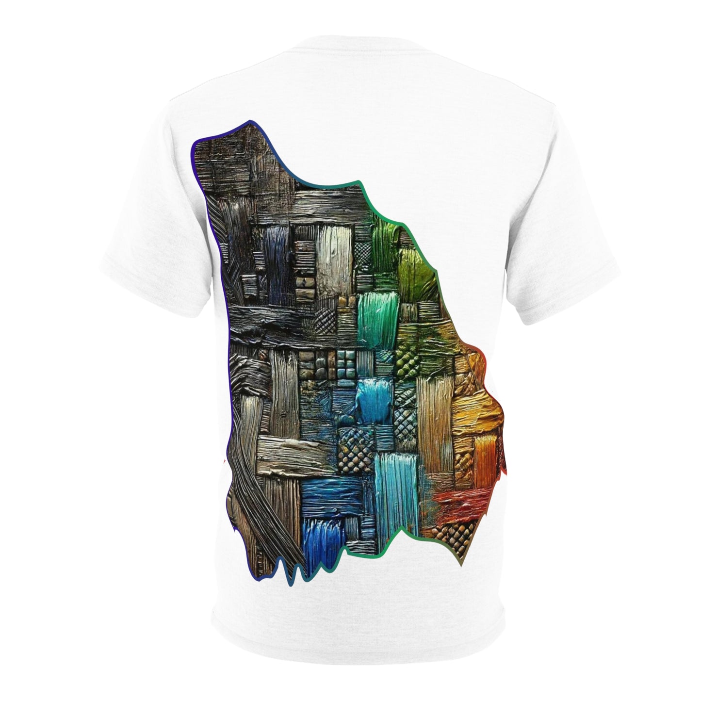 Unisex Cut & Sew Tee (AOP), Abstract Print