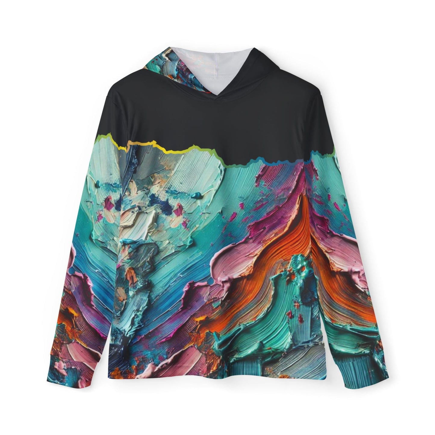 Men's Sports Warmup Hoodie (AOP), Abstract Paint Print