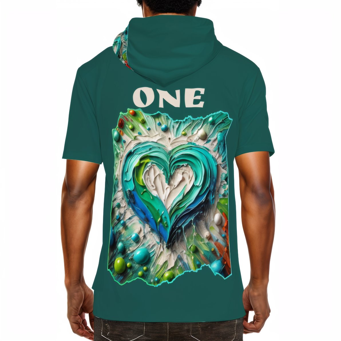 Men’s Cotton Hooded T-Shirt "Kindness Mode: On"