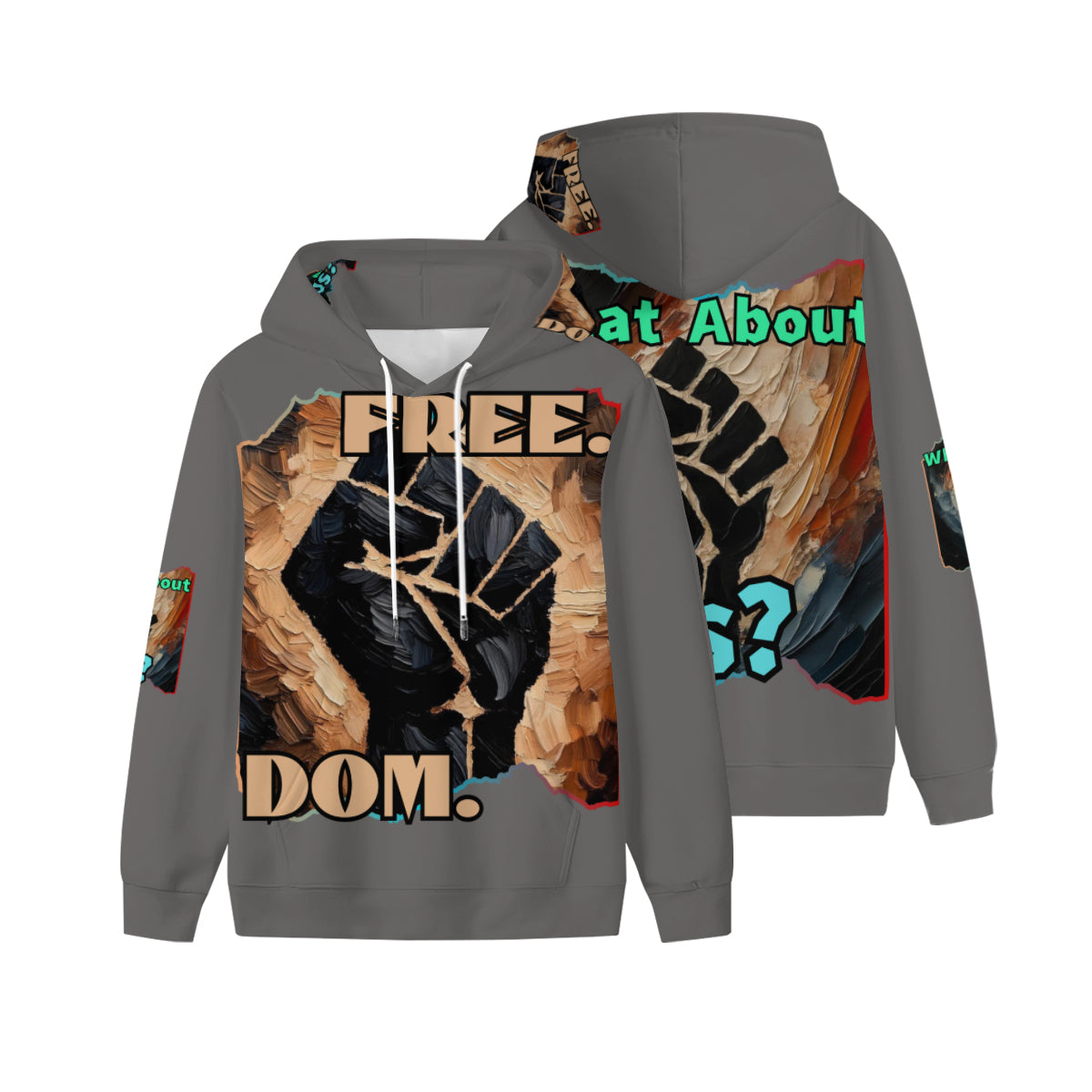 Men’s Plush Fleece Lined Hoodie "Freedom"