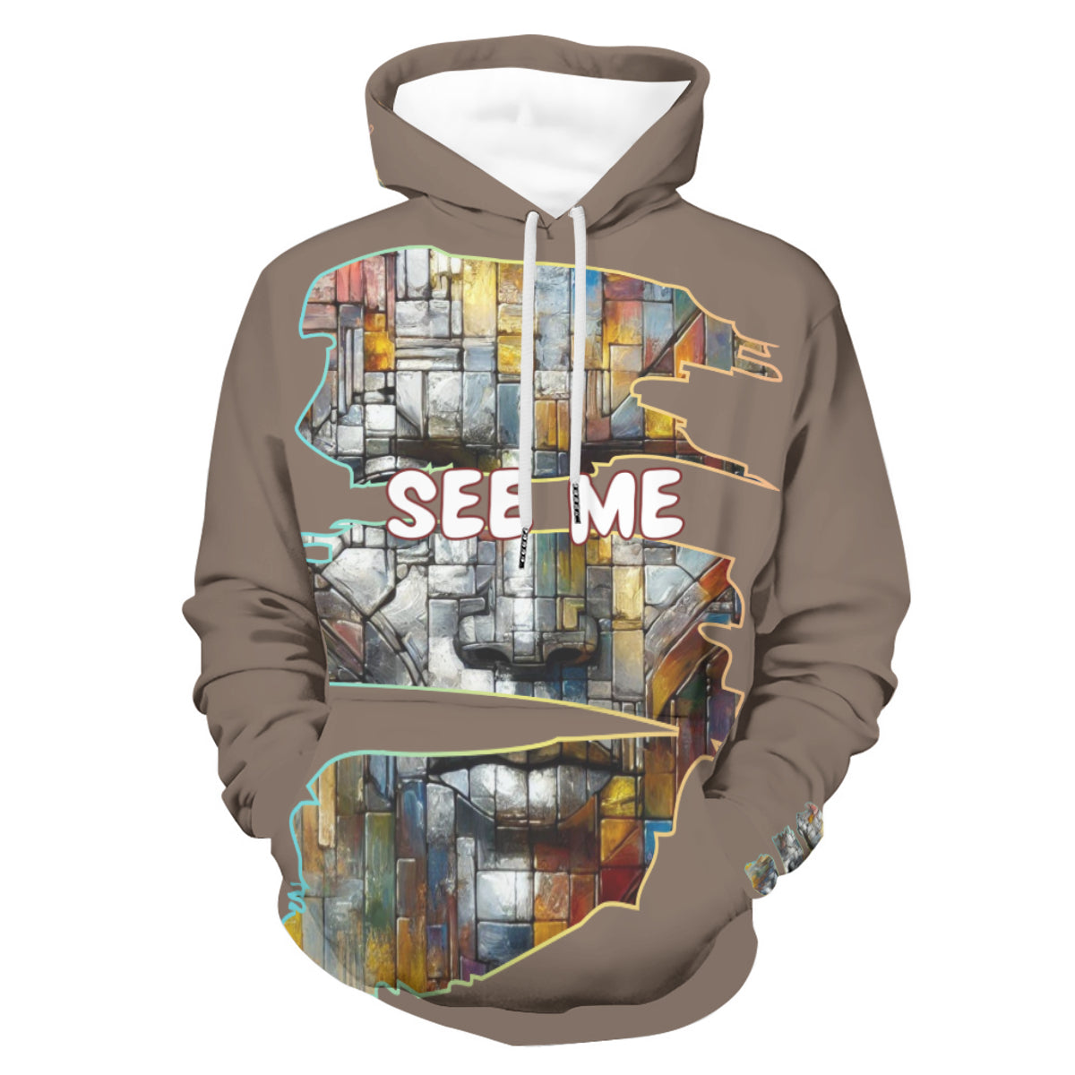 Men's Lightweight Hoodie | 200GSM Air Layer Fabric - "See Me"