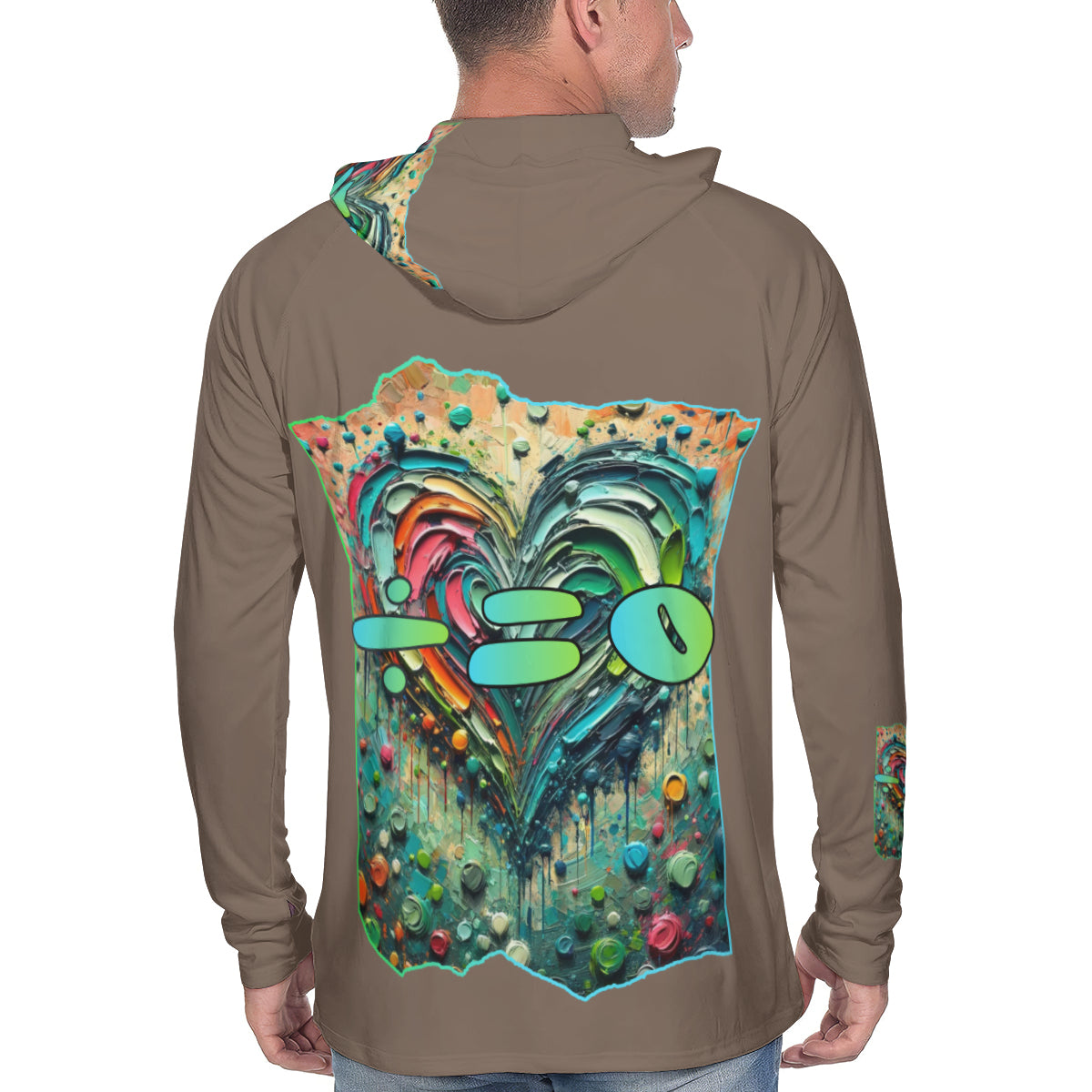 Men's Sun Protection Long Sleeve Hoodie | "Human DNA is 99.9% the Same"