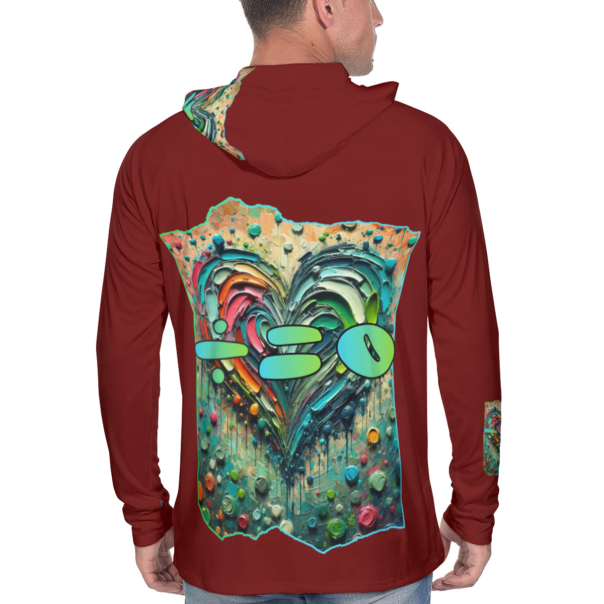 Men's Sun Protection Long Sleeve Hoodie | "Human DNA is 99.9% the Same"