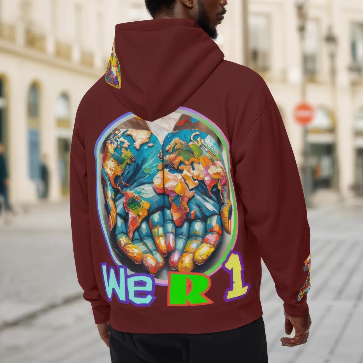 Men’s Plush Fleece Lined Hoodie "We Are One"