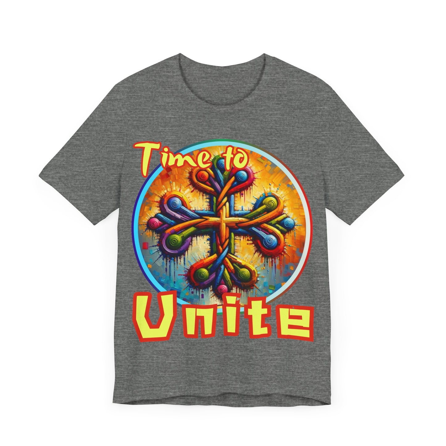 Unisex Jersey Short Sleeve Tee, "Time to Unite" Self-Awareness, Unity, Inclusion, Anti-Racism, One Love, Inclusion, DEI, Diversity