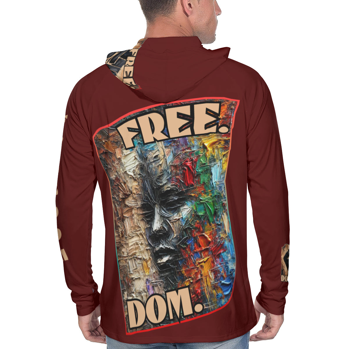 Men's Sun Protection Long Sleeve Hoodie | "Free.Dom."