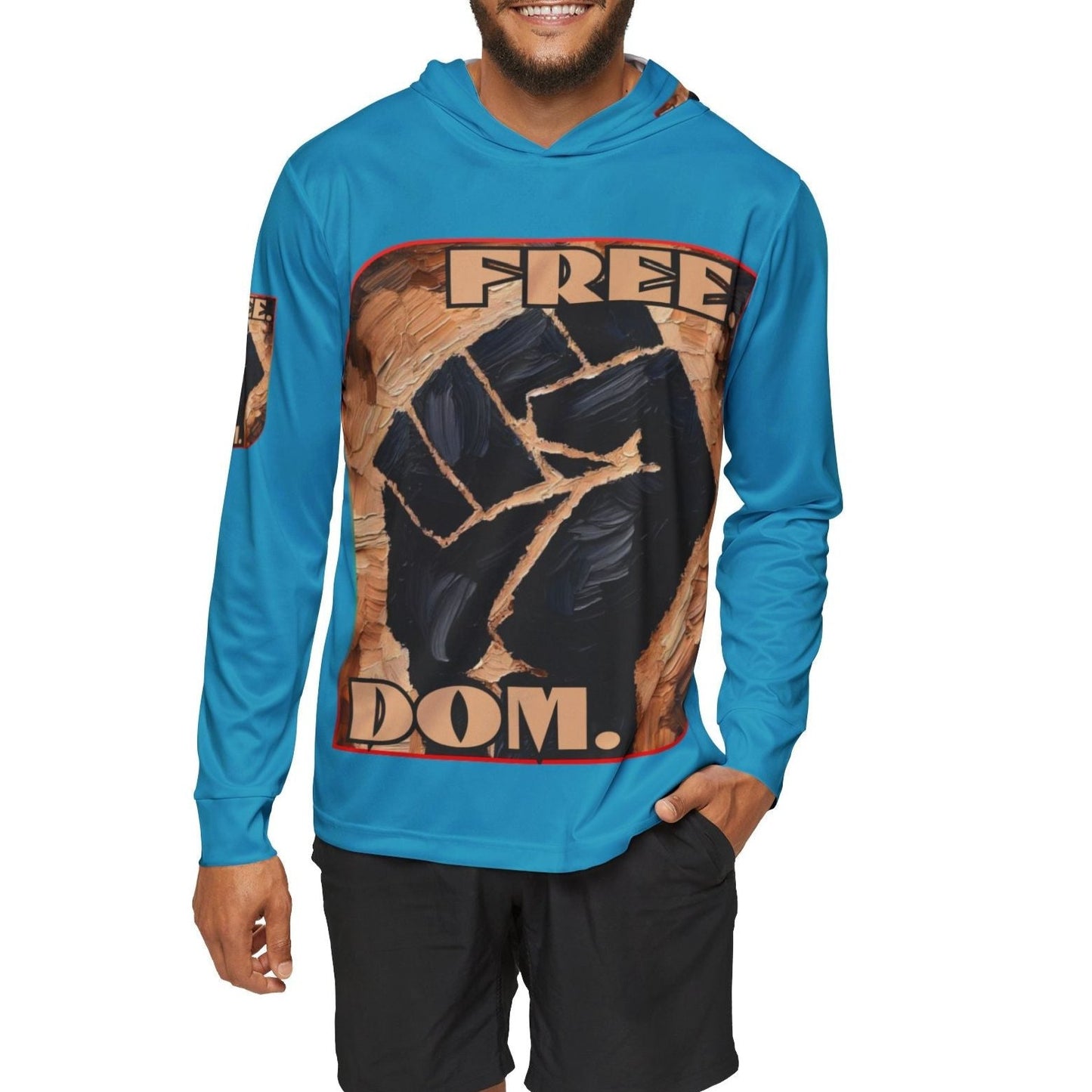 Men's Sports Warmup Hoodie "FREE.DOM."