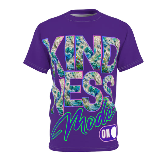 Unisex Cut & Sew Tee (AOP), "Kindness Mode On"