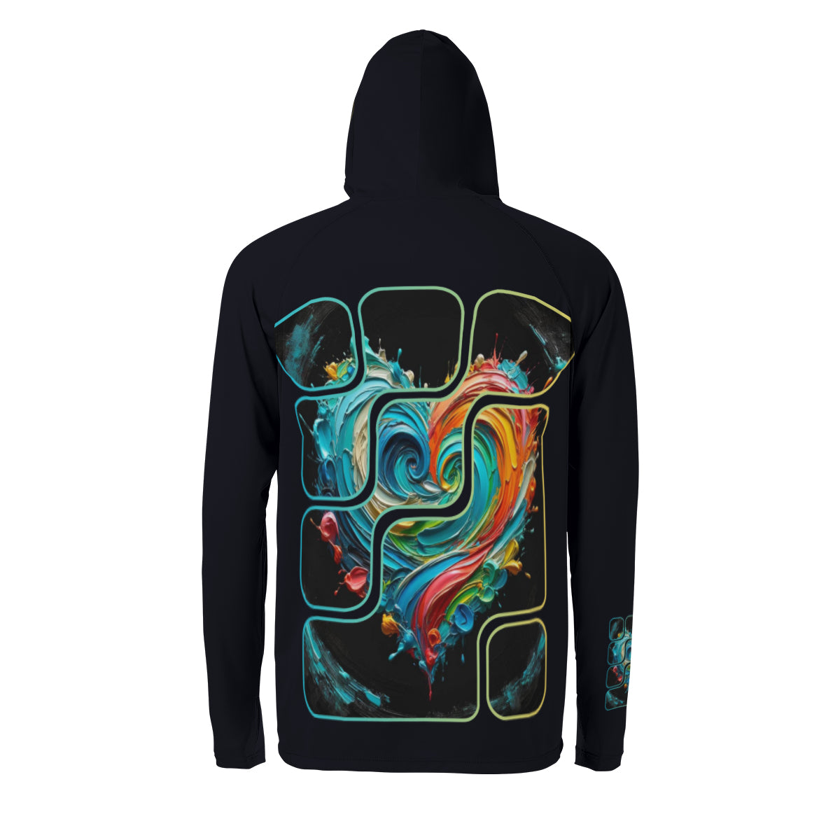 Men's Sun Protection Long Sleeve Hoodie | "Love Print"