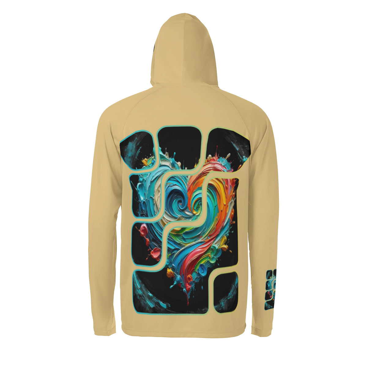 Men's Sun Protection Long Sleeve Hoodie | "Love Print"