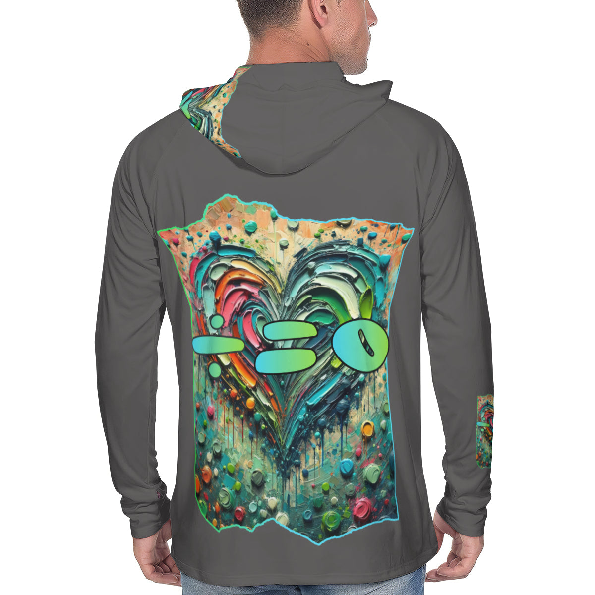 Men's Sun Protection Long Sleeve Hoodie | "Human DNA is 99.9% the Same"