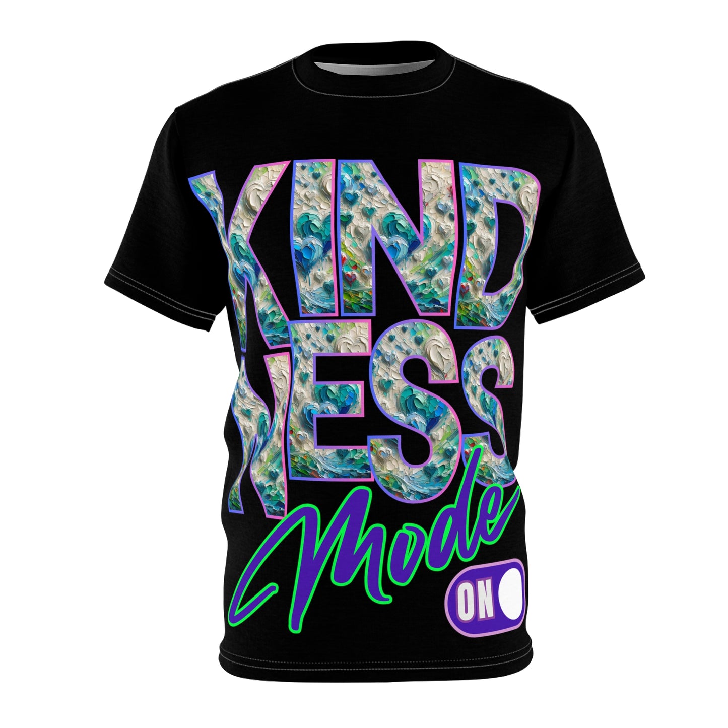 Unisex Cut & Sew Tee (AOP), "Kindness Mode On"